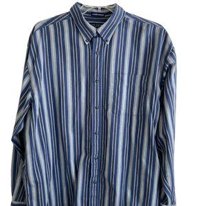 Ivy Crew Classics Mens Shirt Sz XXL Wrinkle Resistant Lg Sleeves Blue St…